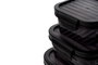 Hermia Juego de Cajas de Almacenamiento ET-00113, 6 piezas, Antracita